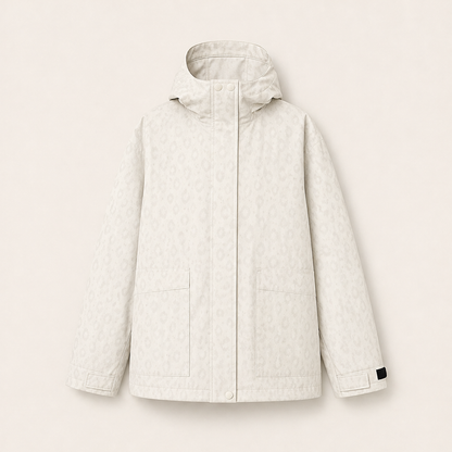 Velmara – Giacca Impermeabile Reattiva Cheetah Beige