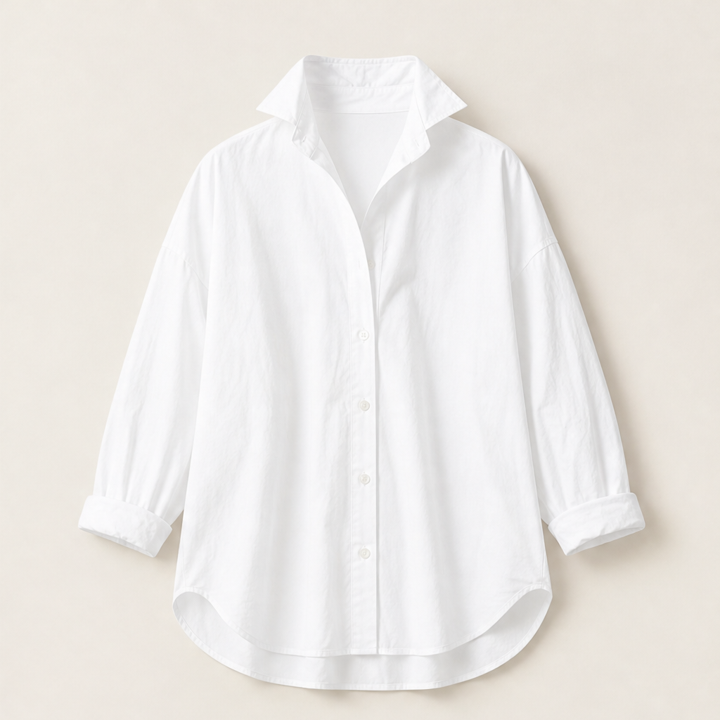 Belloran – Camicia Oversize a Maniche Lunghe White