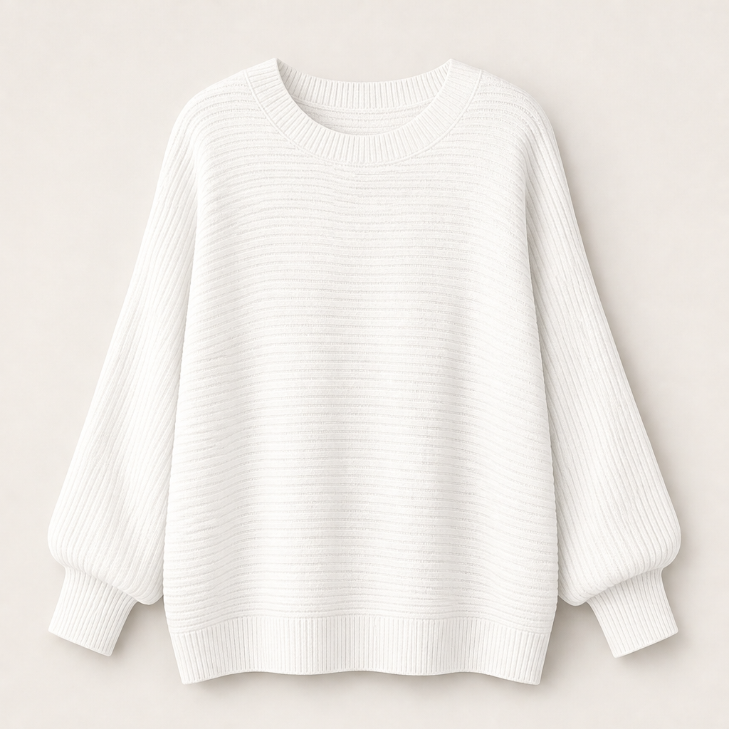 Marvenzo – Pullover Oversize in Maglia Costina White