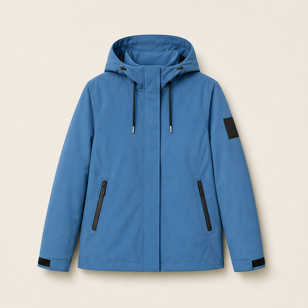 Ventoria – Giacca Impermeabile con Cappuccio Blue