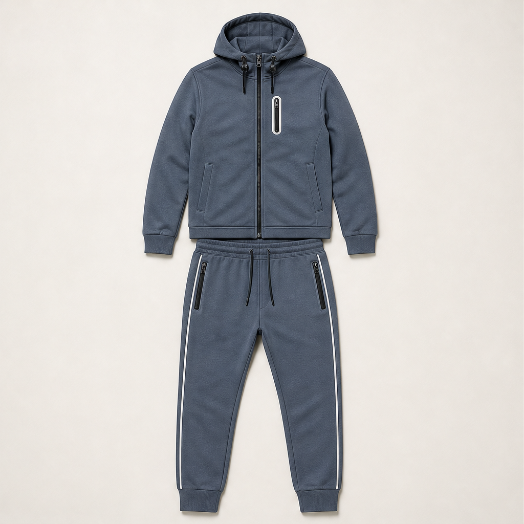 Montavia – Tuta in Pile con Cappuccio Navy