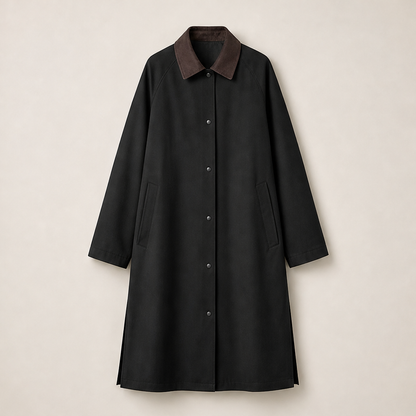 Varonne – Trench Reversibile Longline Black