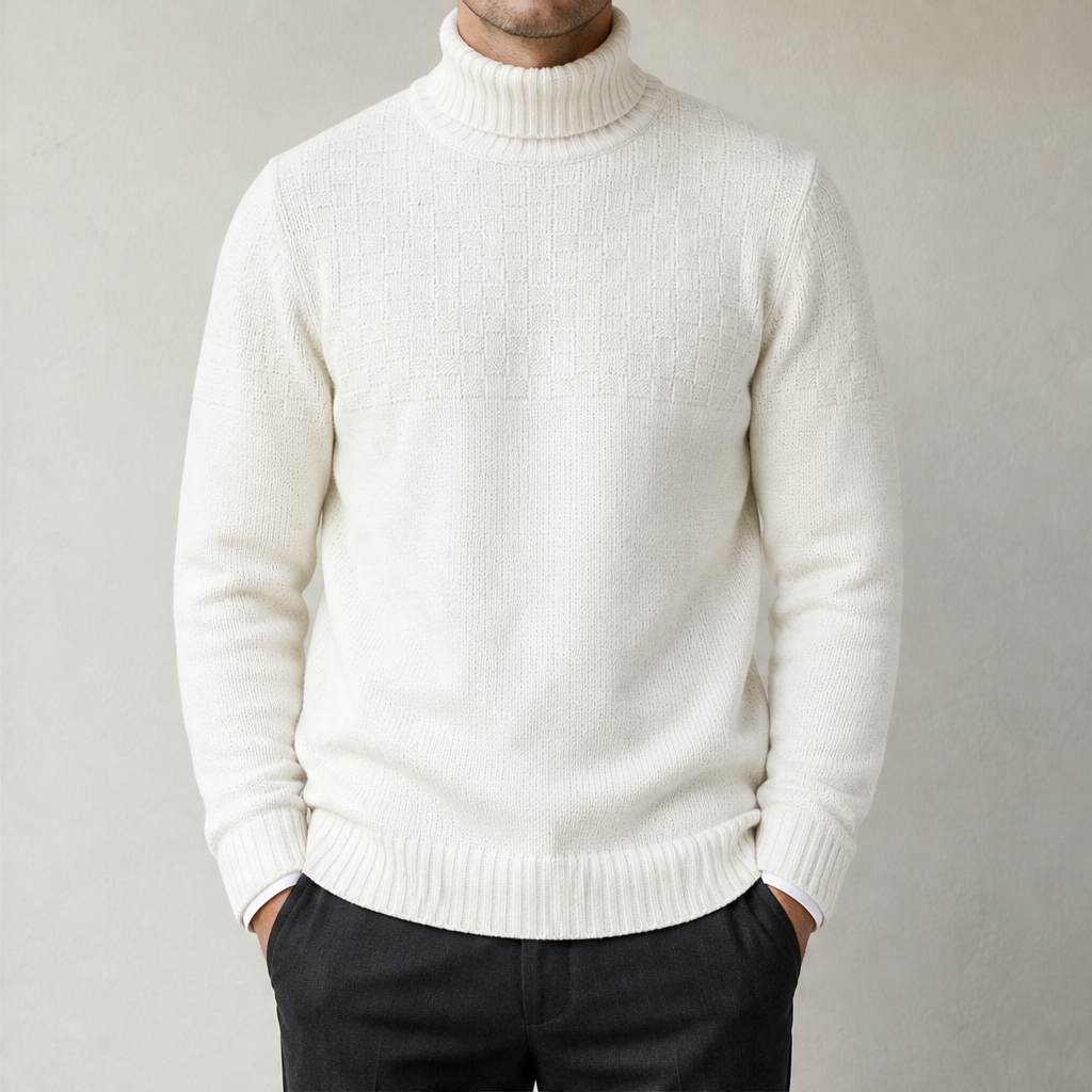 Northavel – Maglione Dolcevita in Lambswool Cream