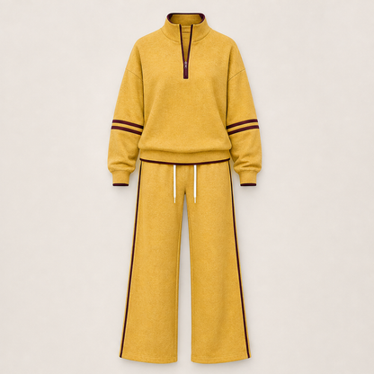 Varsilo – Completo Due Pezzi con Mezza Zip Yellow