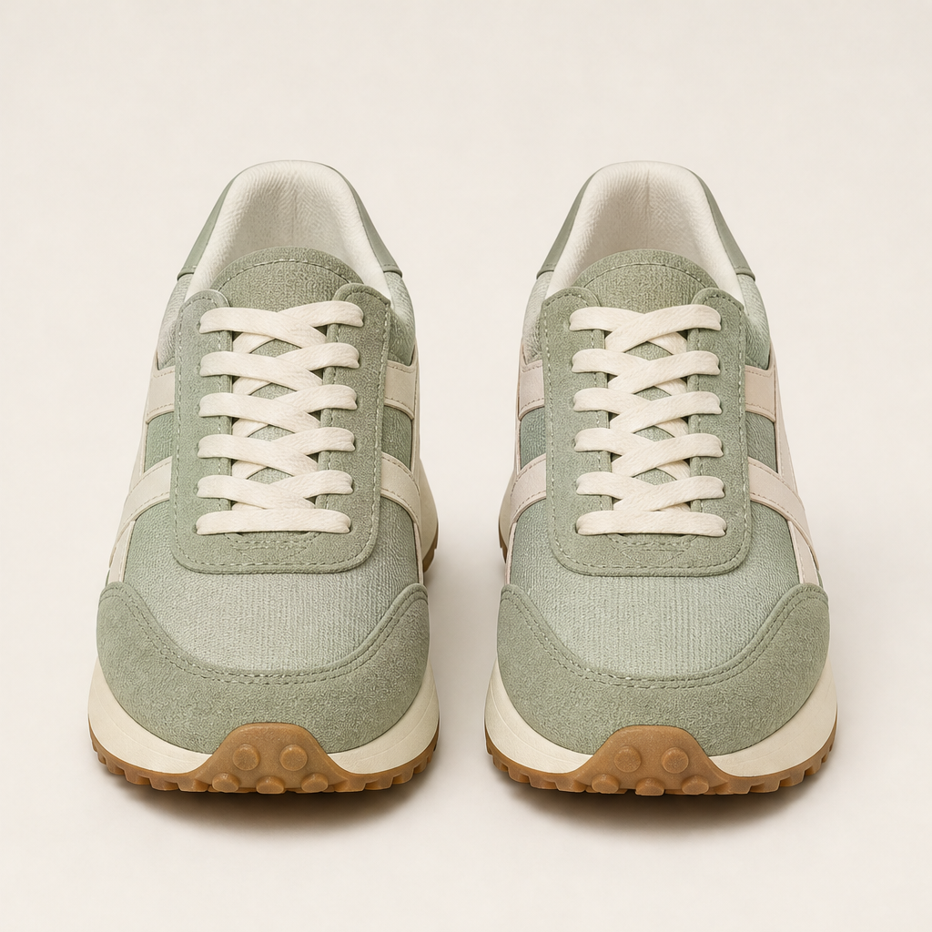 Velmara – Sneakers Platform Leggere Sage Green