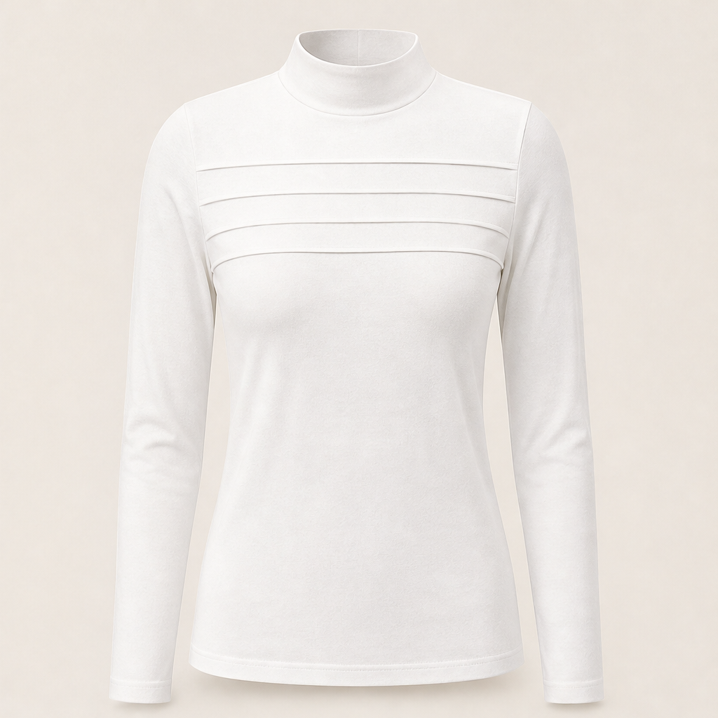 Zinie – Top a Collo Alto con Stampa Floreale White