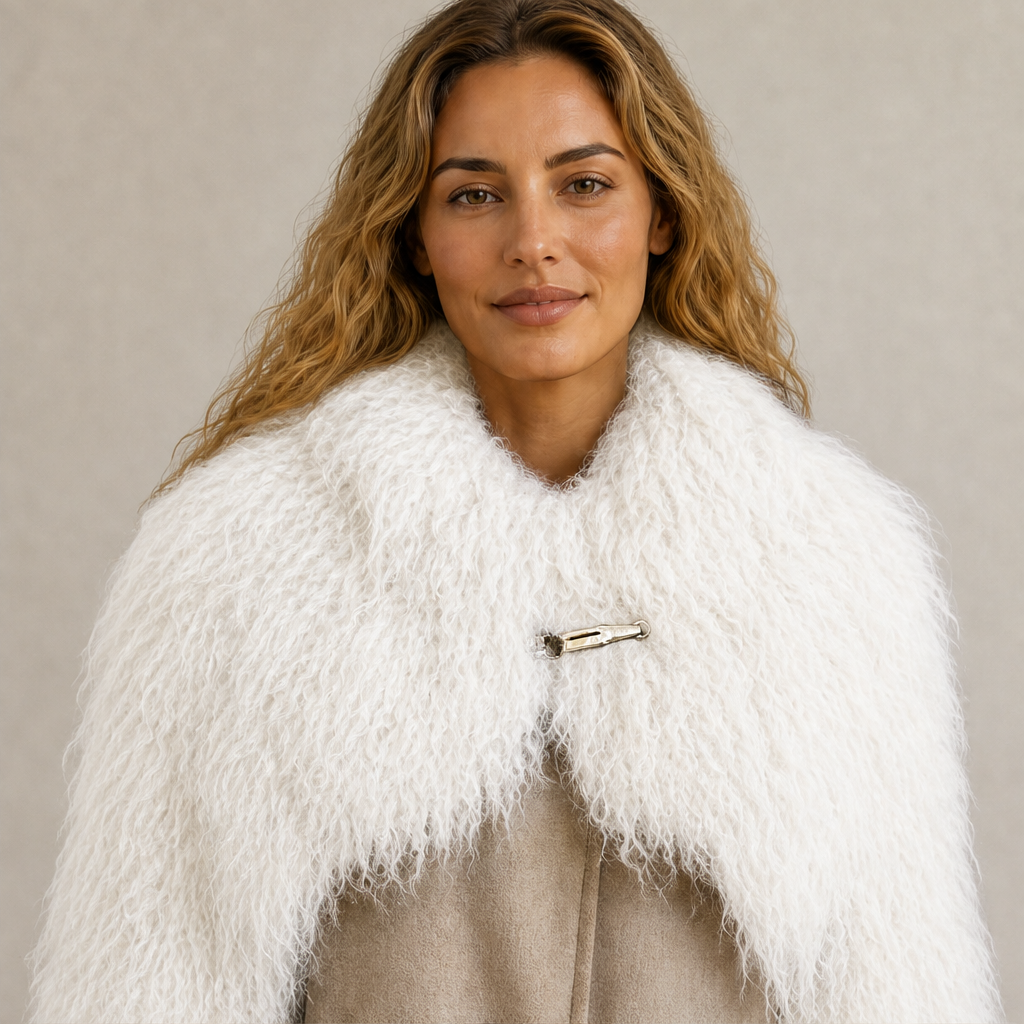 Velmara – Bolero a Maniche Oversize con Clip White