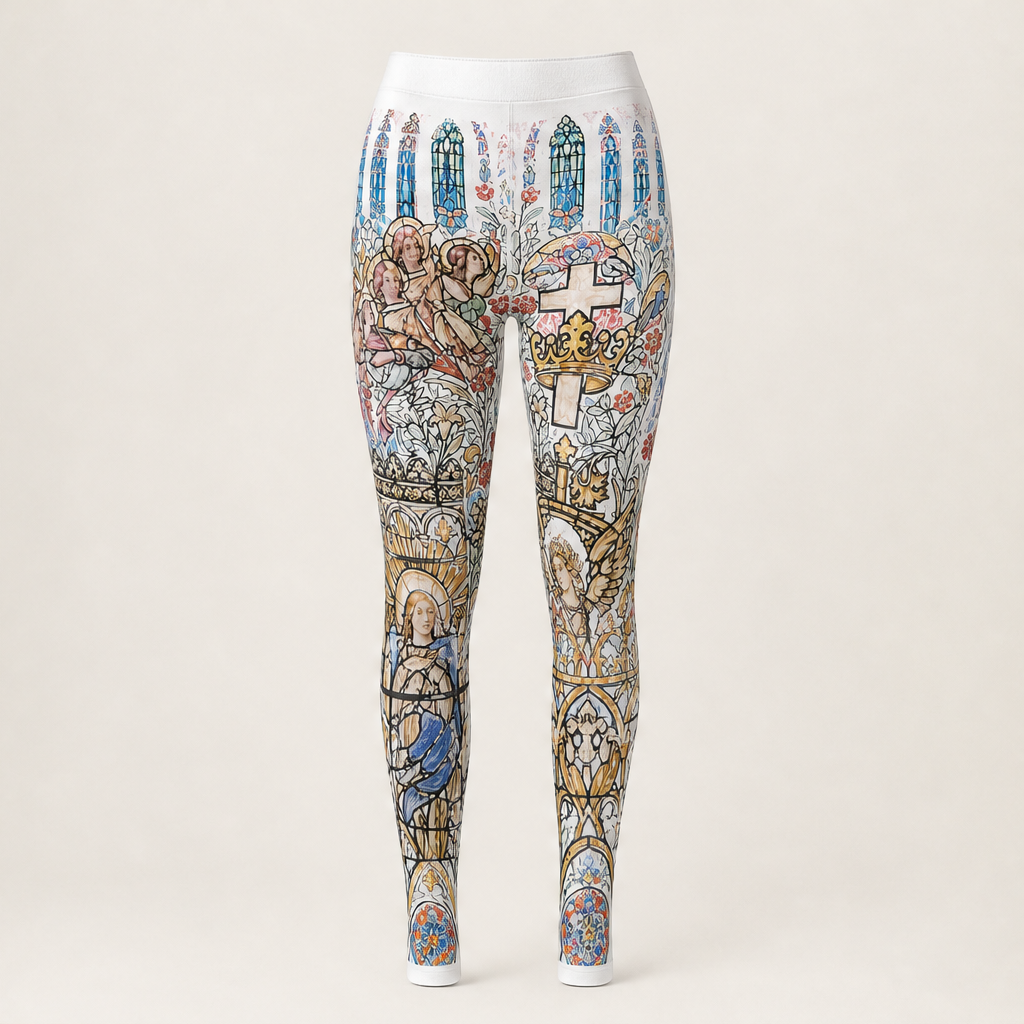 Vitralle – Collant Stampa Vetrata Gotica White