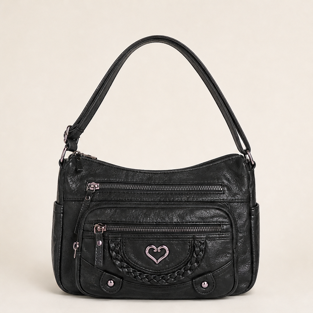 Vellora – Borsa a Tracolla Multitasche in Pelle PU Black