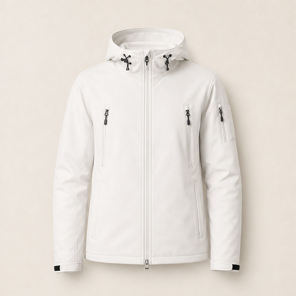 Montarix – Giacca Impermeabile Imbottita con Cappuccio White