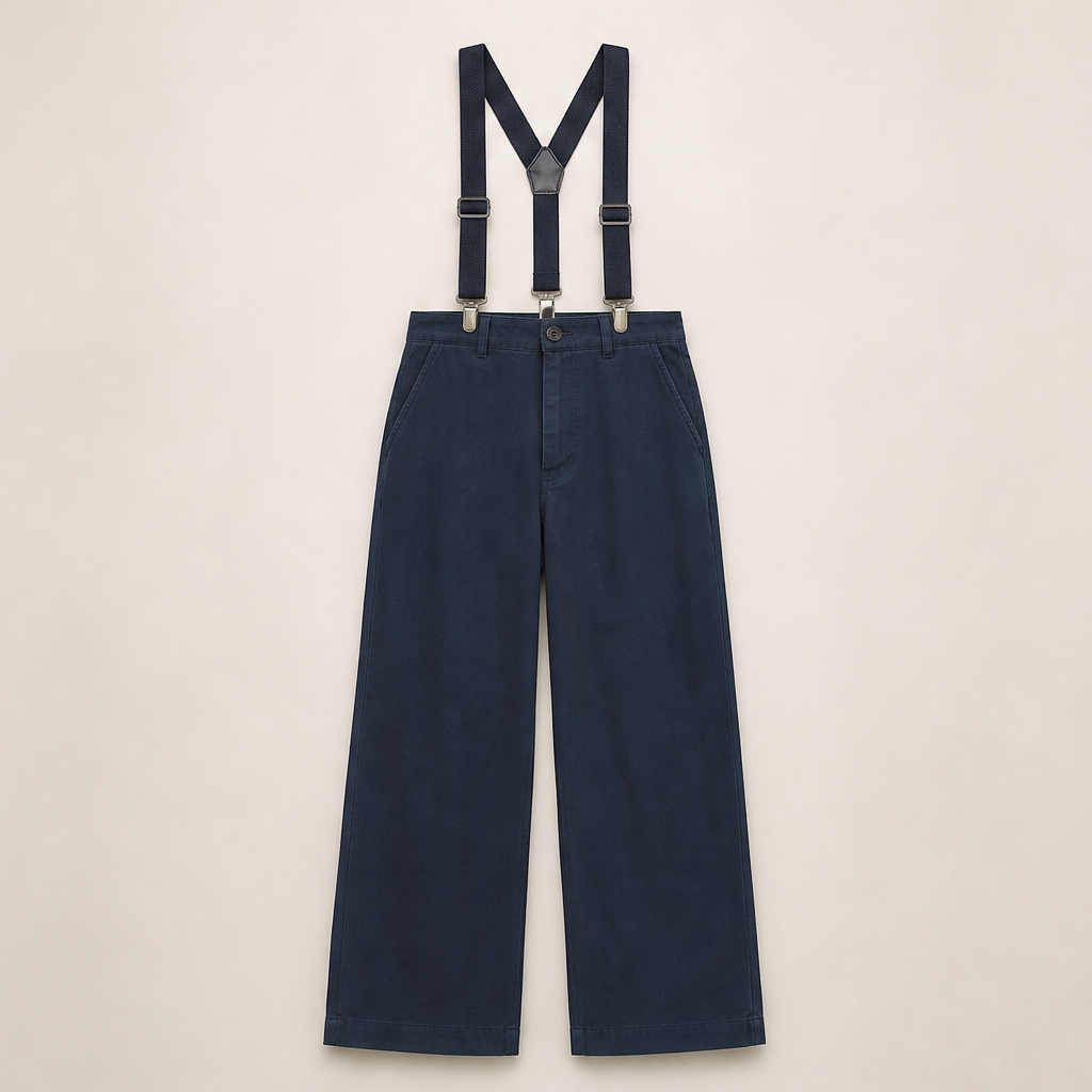Vessante – Bretelle a X Regolabili con Clip Navy