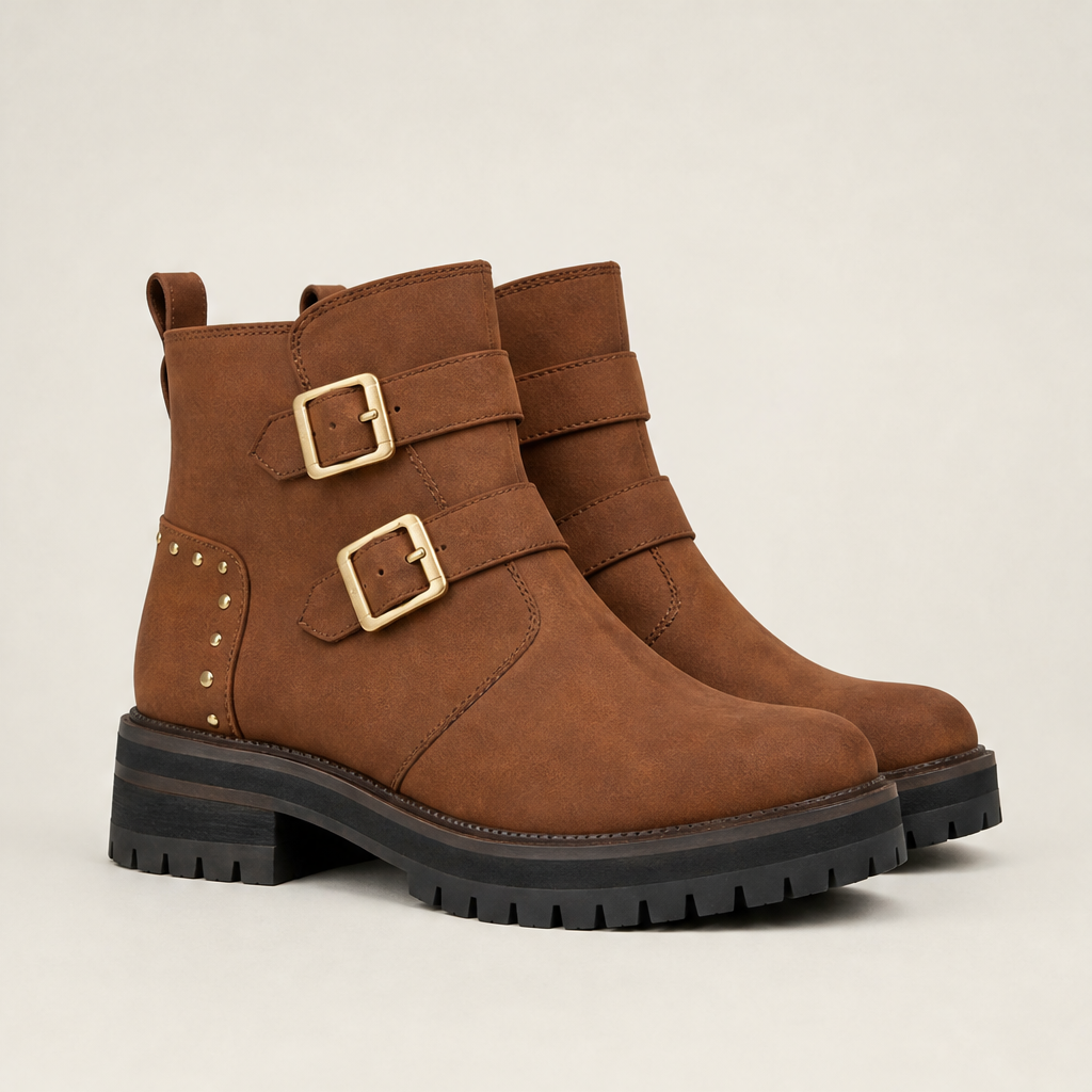 Novella – Stivaletto in Nubuck con Borchie Brown