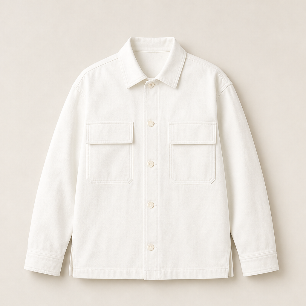 Cordavo – Overcamicia Strutturata in Twill White
