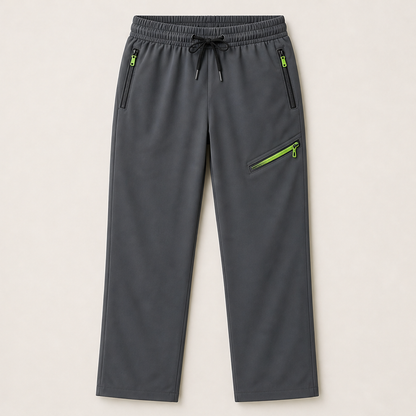Velomia – Pantaloni Sportivi Slim con Tasche Zip Grey