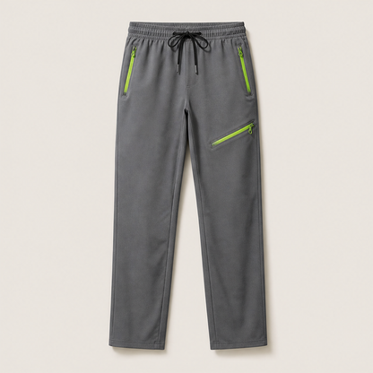 Velostra – Pantaloni Sportivi con Zip a Contrasto Grey