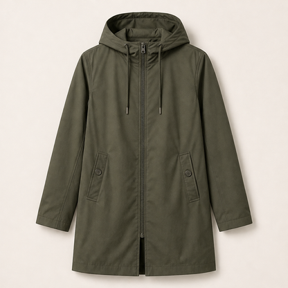 Volenza – Giacca a Vento con Cappuccio Leggera Olive