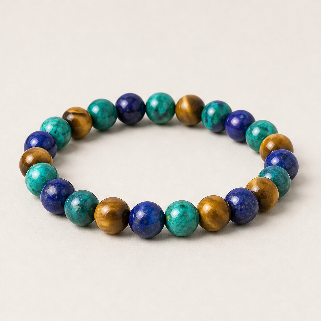 Pietrale – Bracciale Elastico in Pietre Naturali Blue Tiger'S Eye