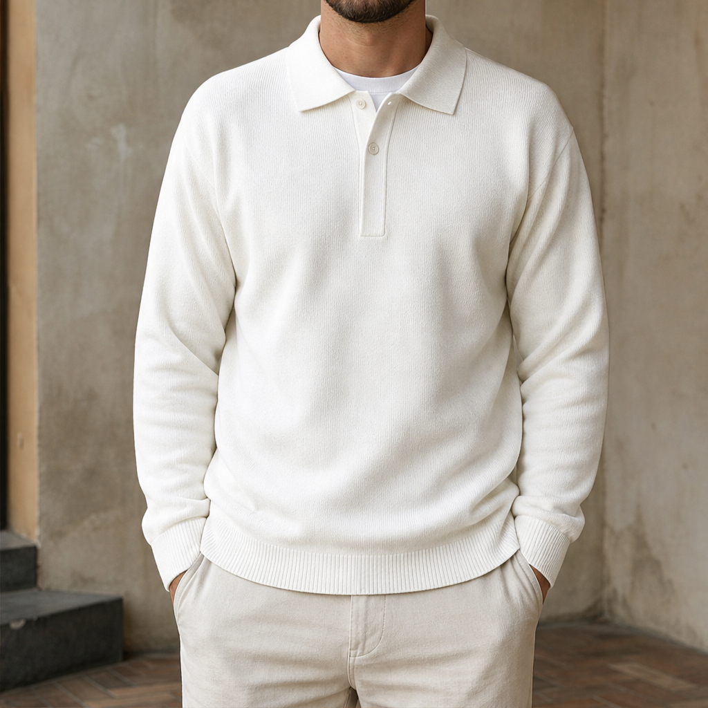 Varnoci – Polo Oversize in Maglia White