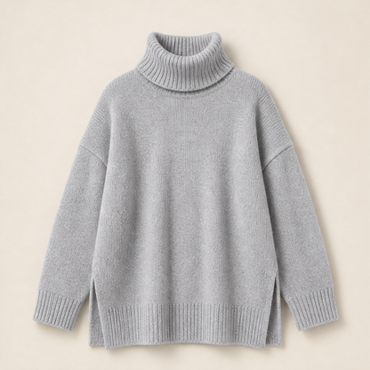 Morvelle – Maglione Oversize a Collo Alto Grey