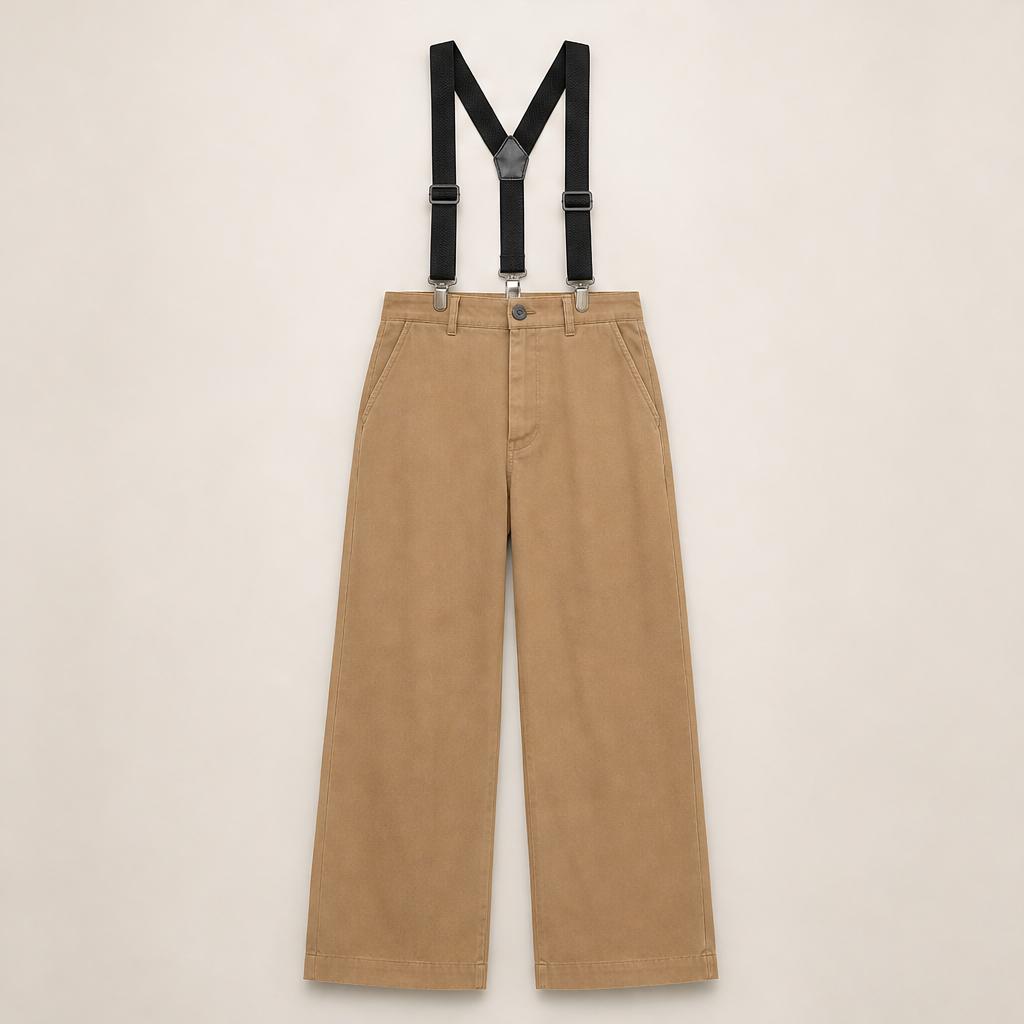 Vessante – Bretelle a X Regolabili con Clip Beige