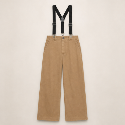 Vessante – Bretelle a X Regolabili con Clip Beige