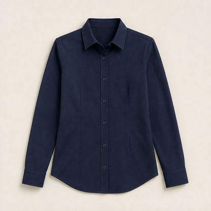 Novirra – Camicia Slim Fit Antipiega Navy