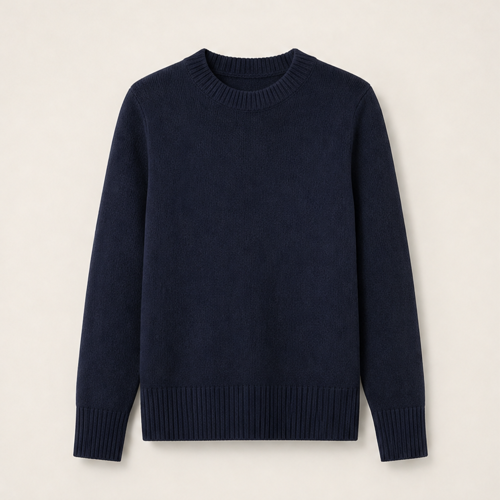 Maveline – Maglione Girocollo in Maglia Navy