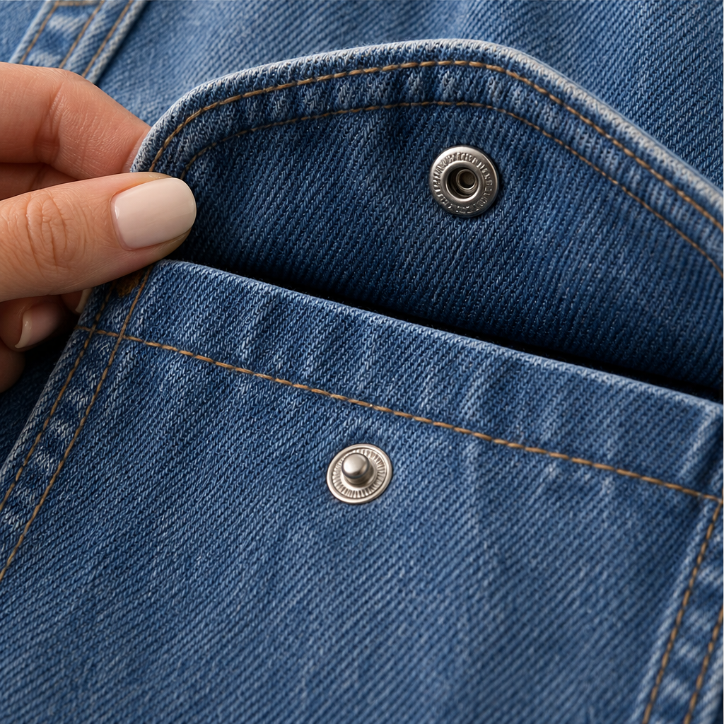 Velmora – Giacca di Jeans Reversibile con Interno Leopardo detail