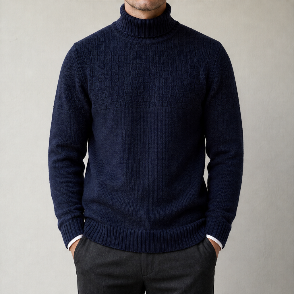 Northavel – Maglione Dolcevita in Lambswool Navy