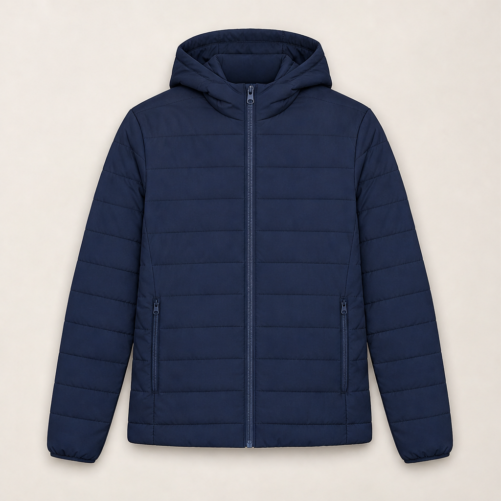 Novarin – Piumino Leggero con Cappuccio Navy