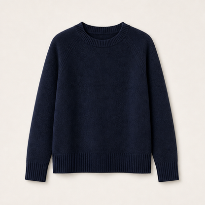 Lanorie – Maglione in Lana Merino a Collo Alto Navy