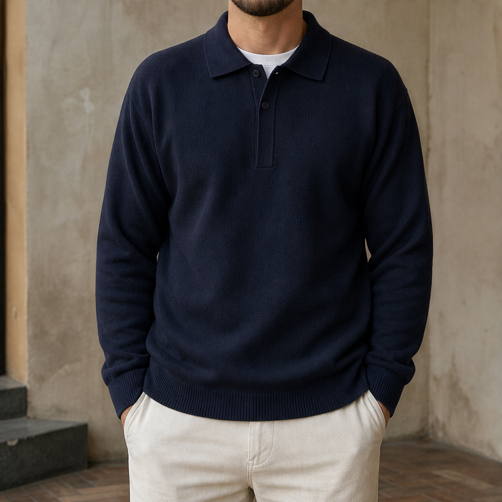 Varnoci – Polo Oversize in Maglia Navy