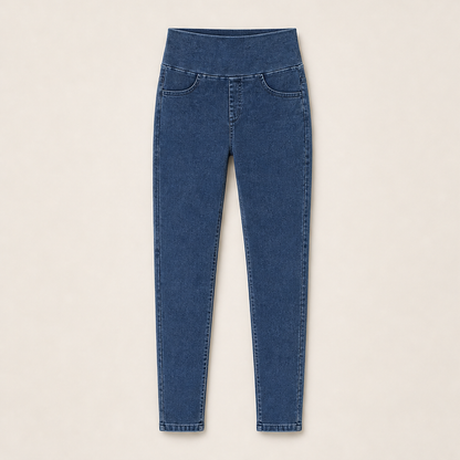 Venalia – Jeans Snellenti a Vita Alta Blue