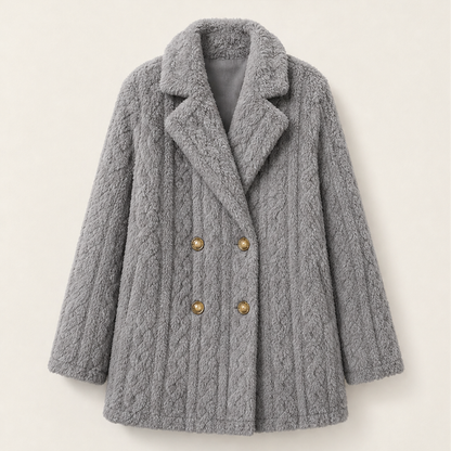 Vireluna – Cappotto Doppiopetto Trapuntato Antivento Grey