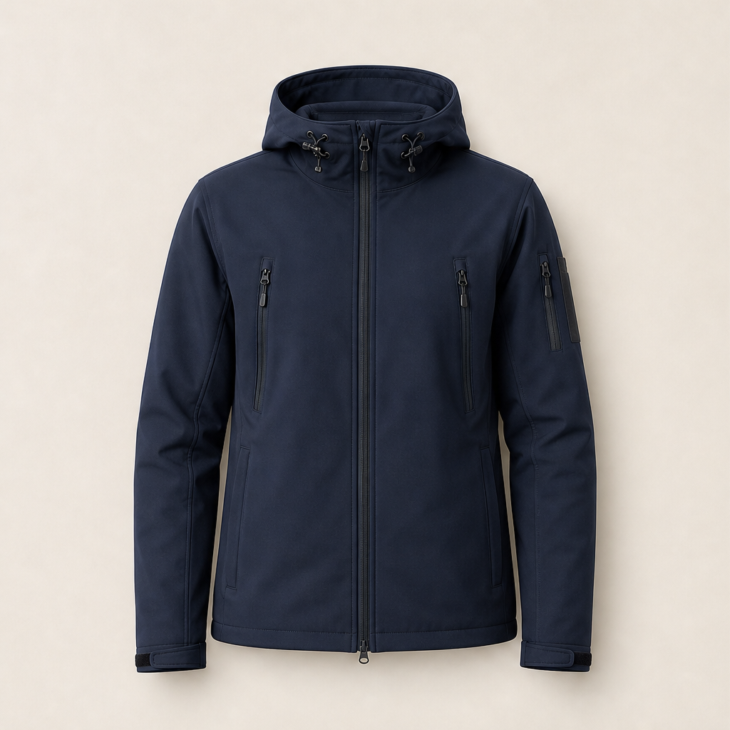 Montarix – Giacca Impermeabile Imbottita con Cappuccio Navy
