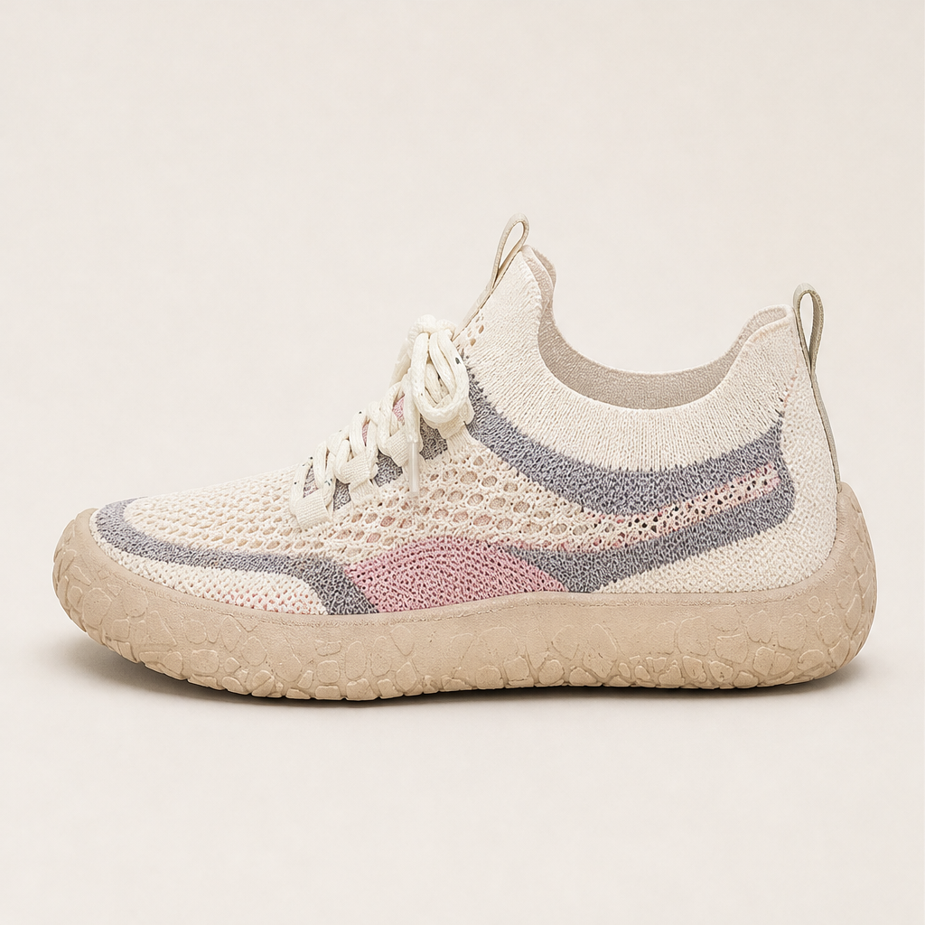 Venalia – Sneakers Traforate in Maglia Traspirante Pink