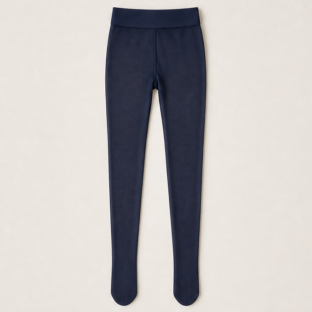 Velmora – Collant Termico Foderato in Pile Navy