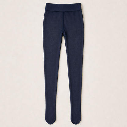 Velmora – Collant Termico Foderato in Pile Navy
