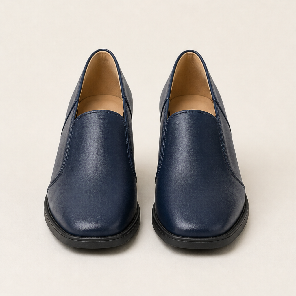 Verlenza – Décolleté Retrò con Tacco Largo Navy
