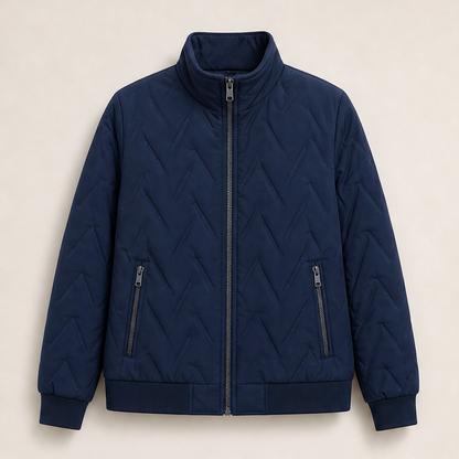 Velmora – Giacca Trapuntata Collo Alto Navy