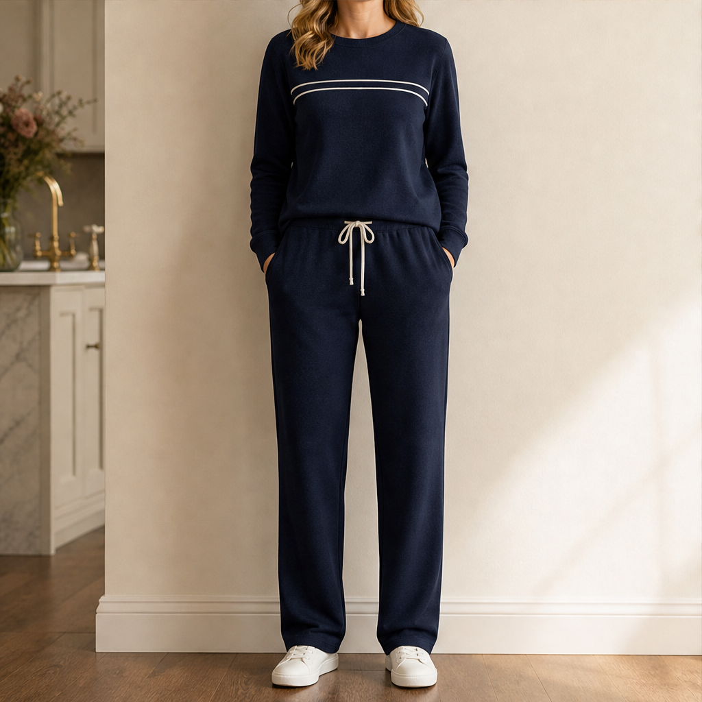 Morveil – Completo Girocollo con Coulisse Due Pezzi Navy