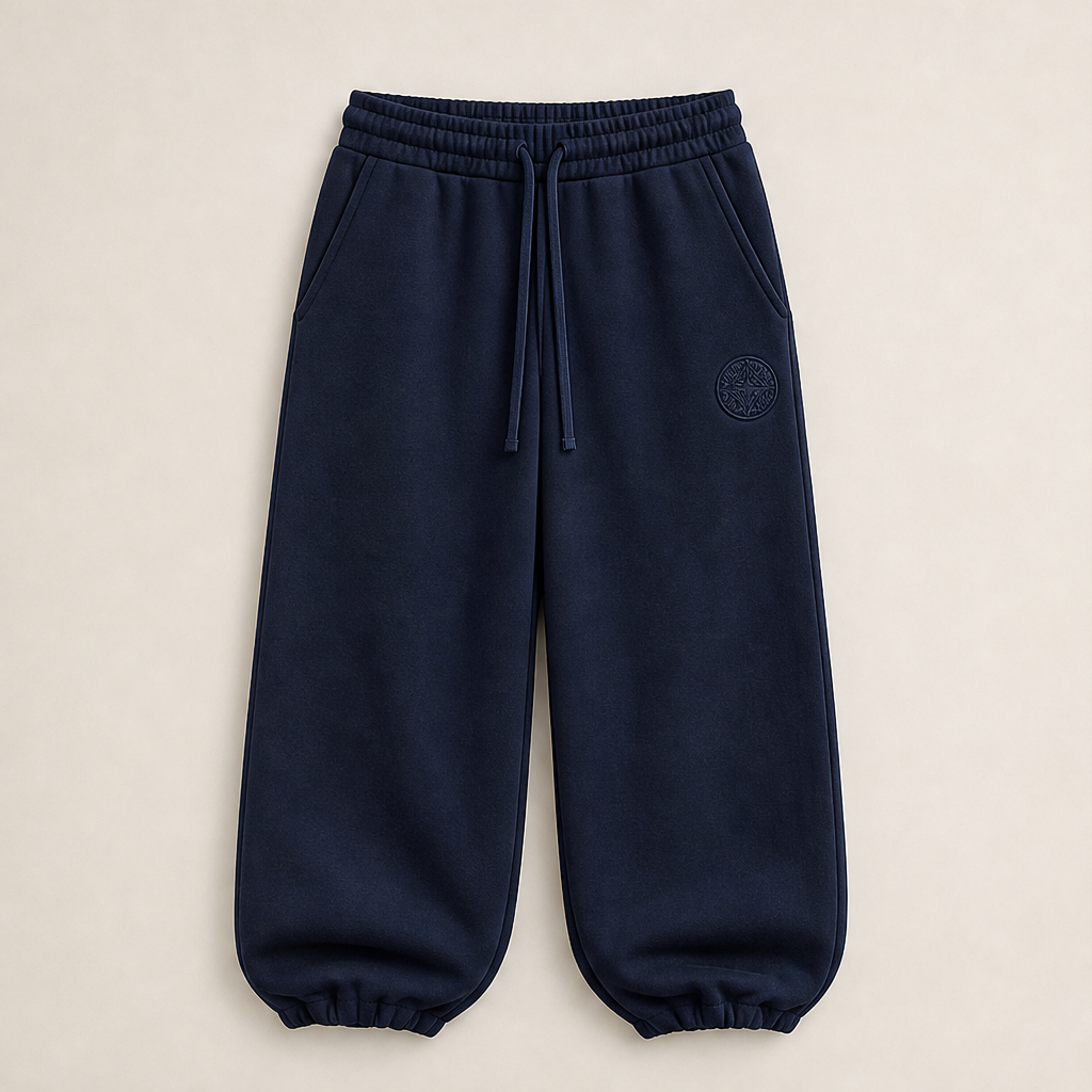 Volkaro – Joggers Baggy in Cotone Pesante 630GSM Navy