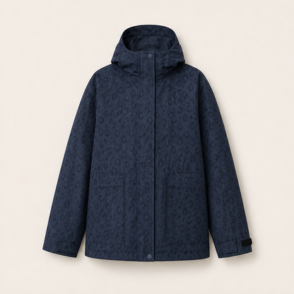 Velmara – Giacca Impermeabile Reattiva Cheetah Navy