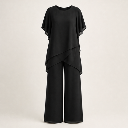 Velania – Completo Flowy Orlo Asimmetrico Black