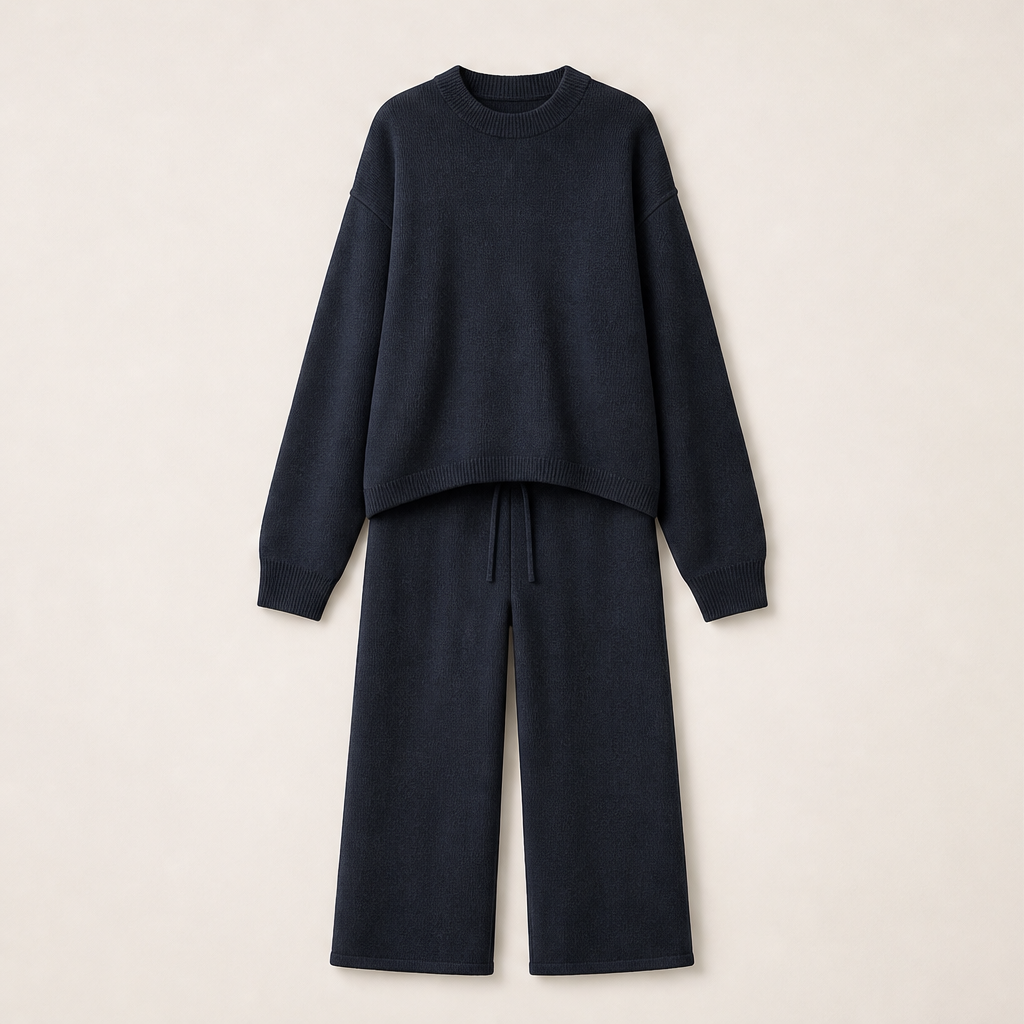 Mornavi – Maglione Oversize a Maglia Navy