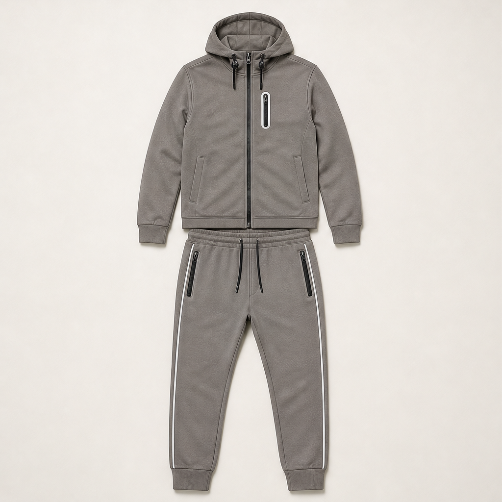Montavia – Tuta in Pile con Cappuccio Grey
