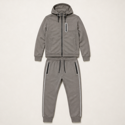 Montavia – Tuta in Pile con Cappuccio Grey