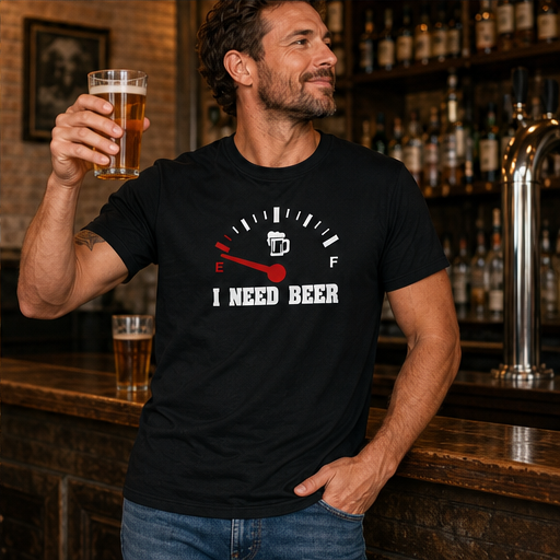 T-Shirt Nera Umorismo Birra | Maglietta Divertente Weekday Mood - Idea Regalo per Amanti del Pub features