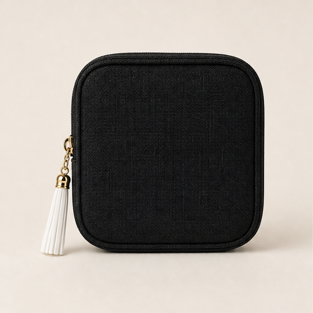 Bellucci – Porta Gioielli da Viaggio con Zip Black