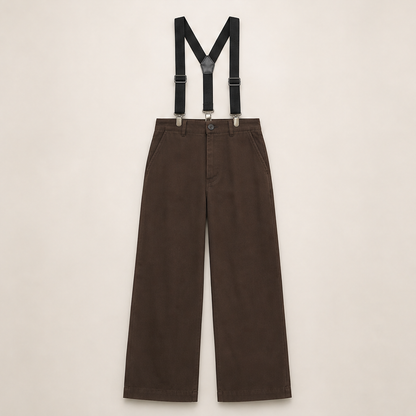 Vessante – Bretelle a X Regolabili con Clip Brown